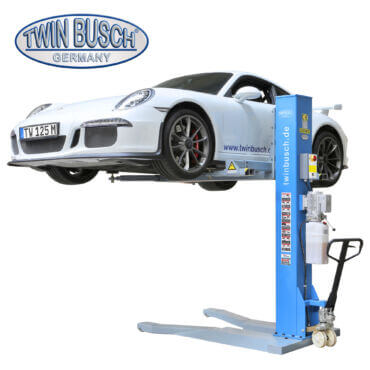 1 Säulen Hebebühne 2.5 t Ultraflach - Mobil - Portabel TW125M-230: