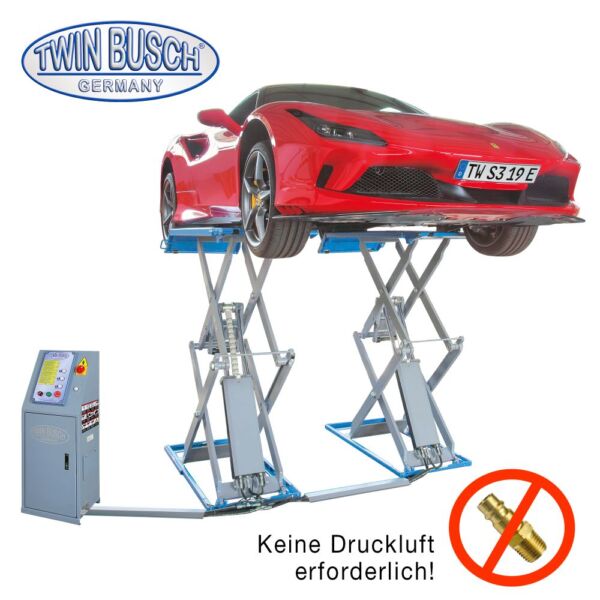 TWS3-19E: Profi Scherenhebebühne 3.0 t - Überflur - elektromagnetisch