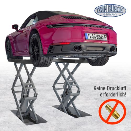 TWS3-18UE-G – Profi Scherenhebebühne 3.0 t - elektromagnetisch - Unterflur - GREY-Line